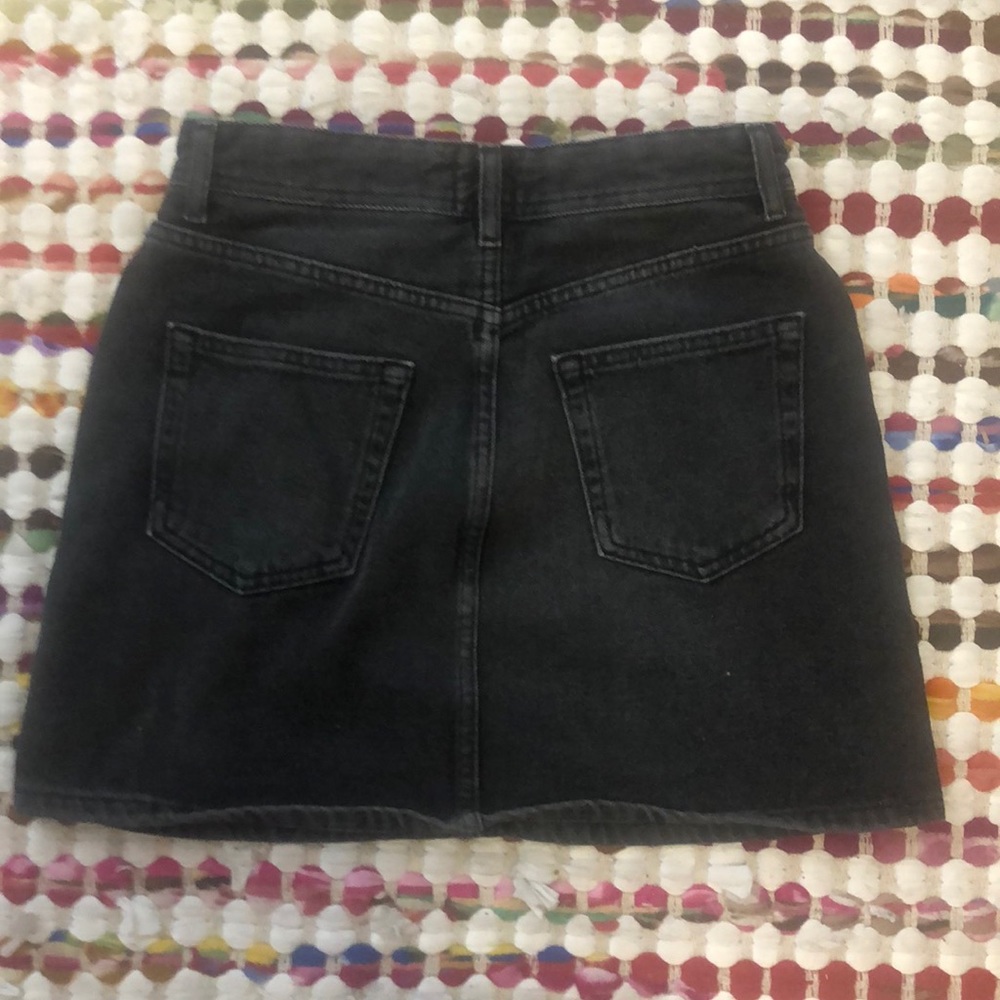 BDG Black Mini Jean Skirt Size Small - Picture 2 of 3